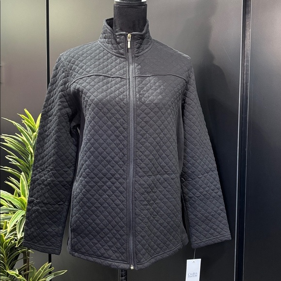 Croft & Barrow Quilted full zip, high collar, hip pockets,stretch,jacket - Picture 1 of 9